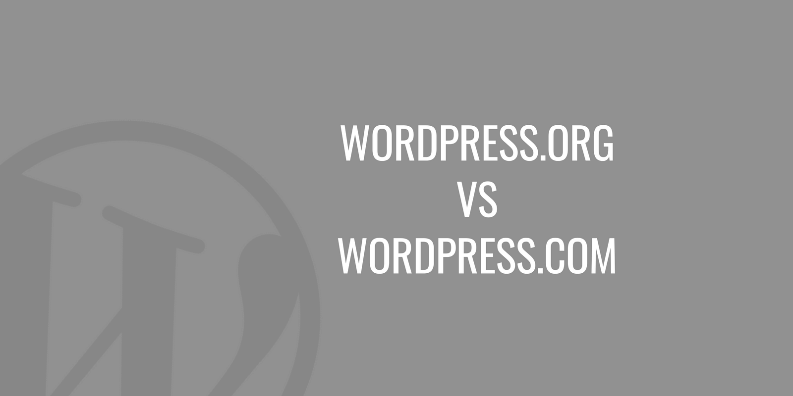WordPress.org 与 WordPress.com - 区别