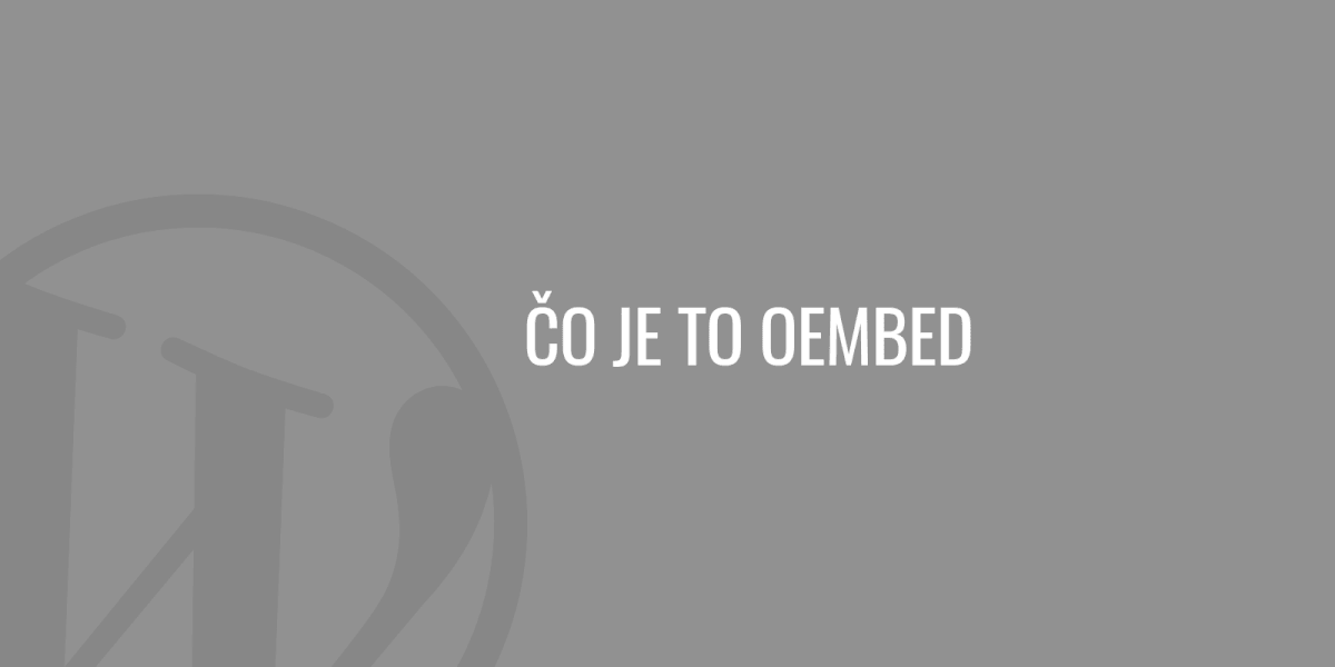 什么是 oEmbed